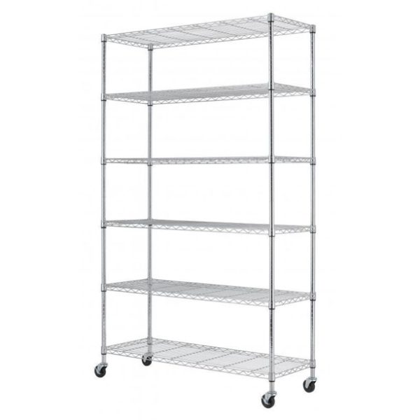 BJ 6 Shelf Chrome Rack 48X18X75 Massy Stores Guyana