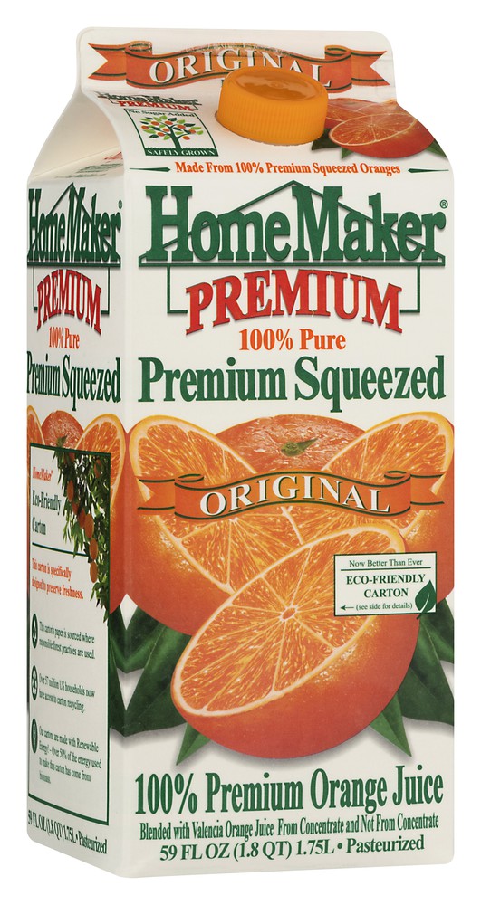 Homemaker orange clearance juice