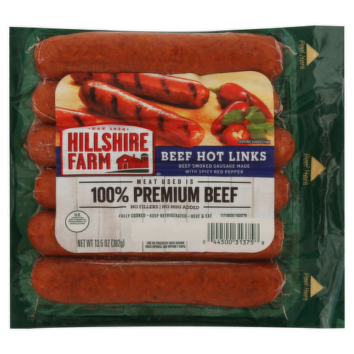 HILLSHIRE SMOKED SAUSAGE BEEF HOT LINK CHILI PEP – Massy Stores Guyana