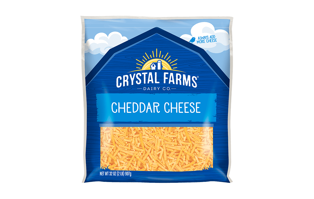 Crystal Farms Shredded Cheddar Cheese – Massy Stores Guyana