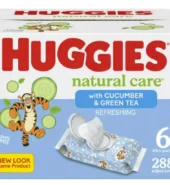 Huggies Natural Care Wipes Cucumber & Green Tea